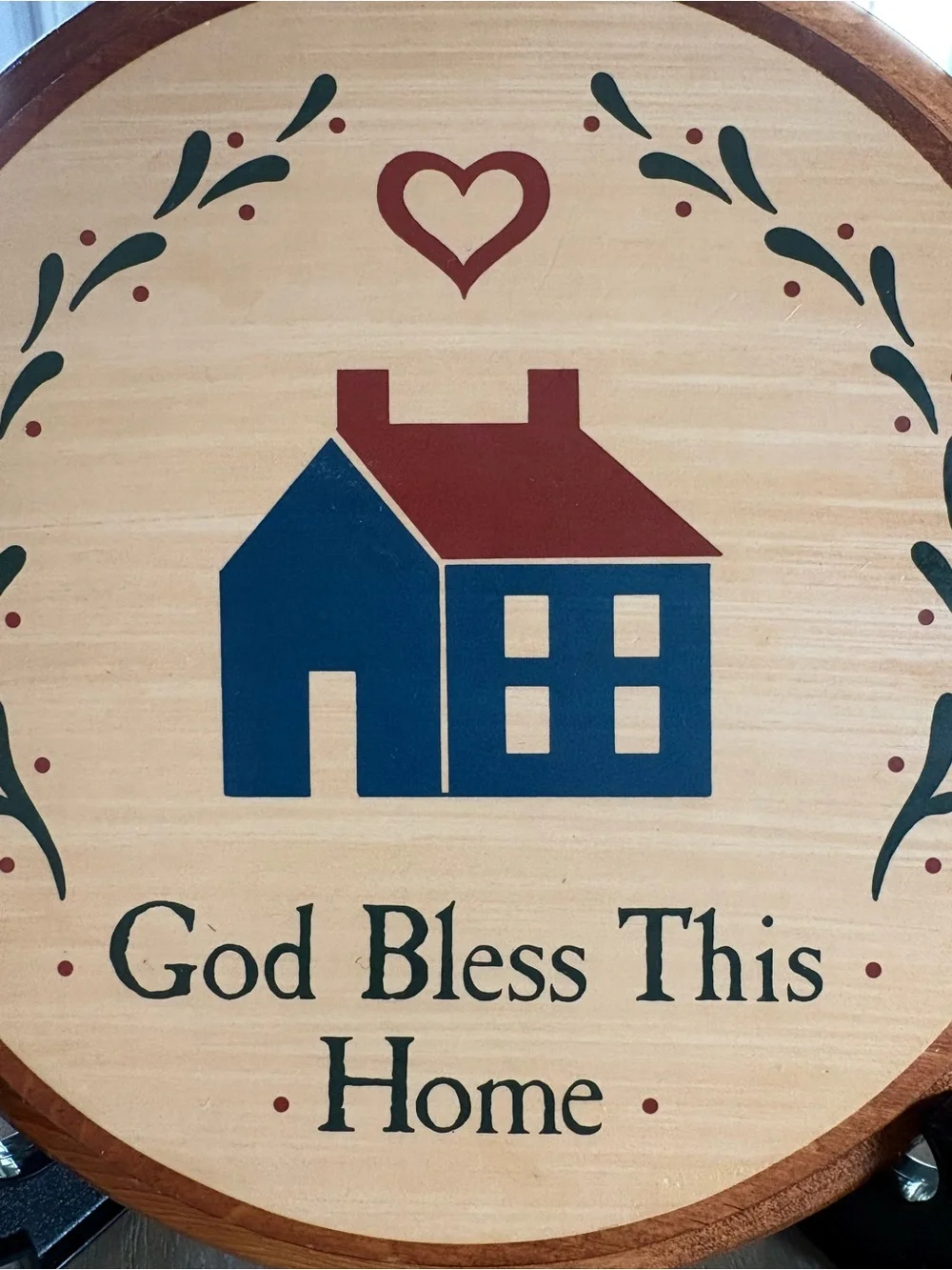 Vintage Wood Wall Sign God Bless This Home Farmhouse Country Blessing Wall Decor